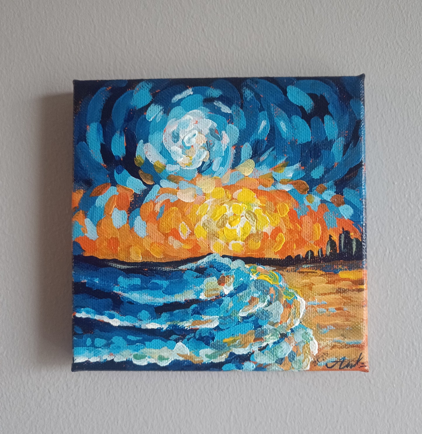 The End - original acrylic painting