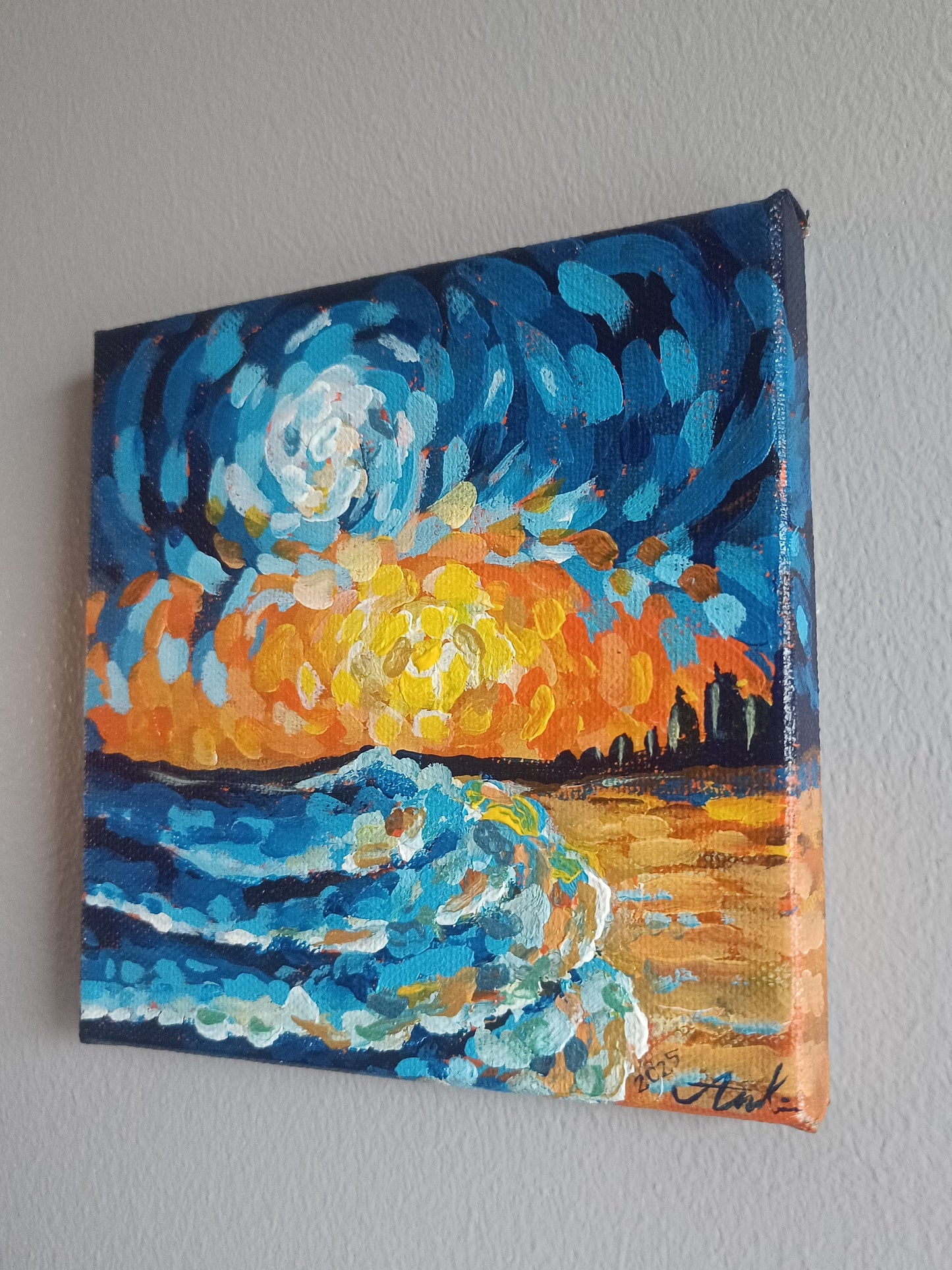 The End - original acrylic painting