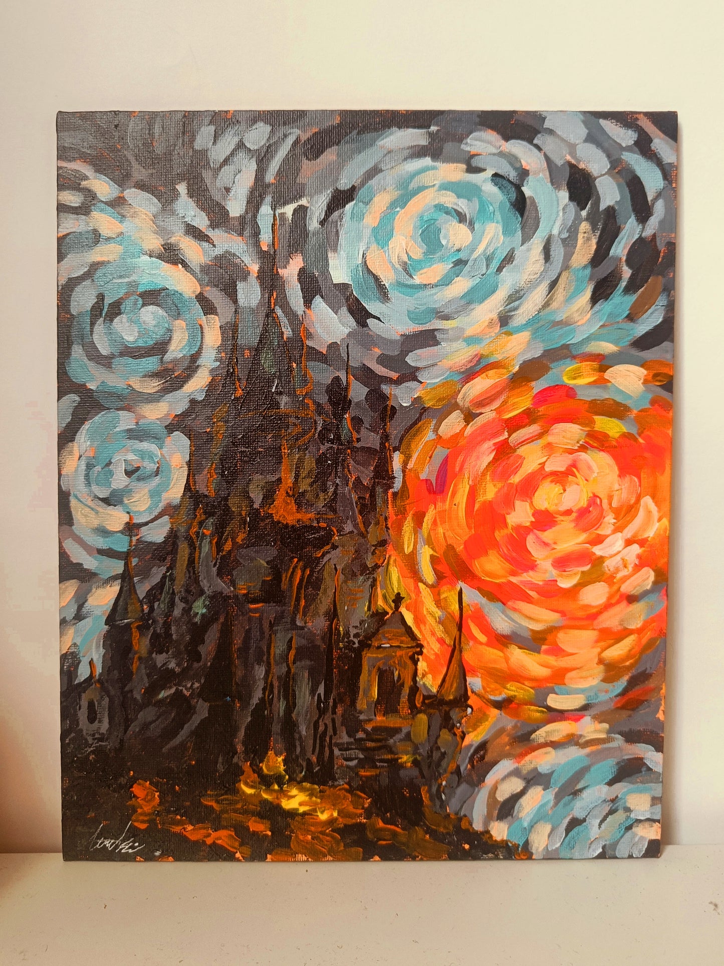 Outcast Castle - original acrylic painting